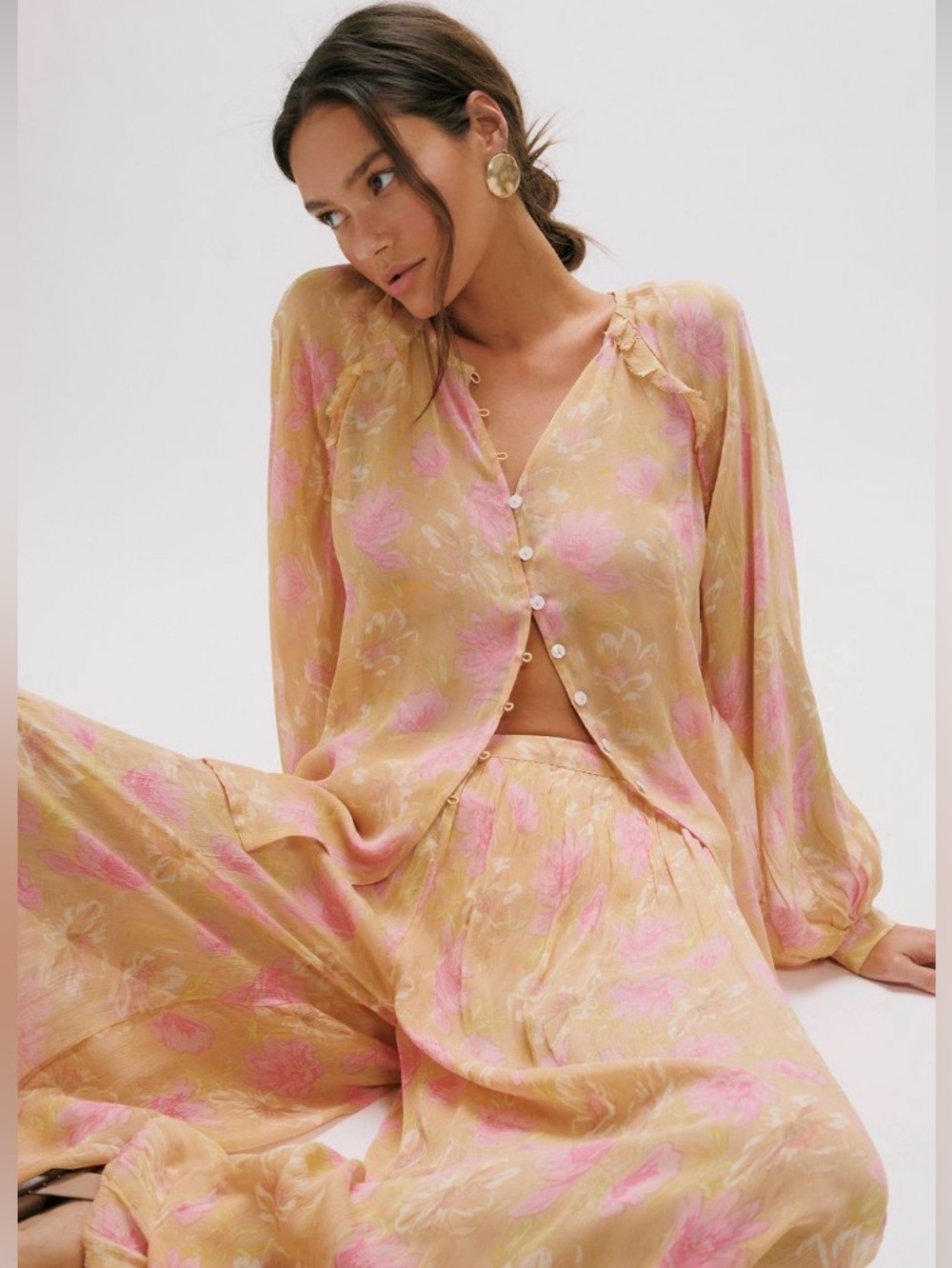 Free People Only Ones Pants Set NWT SZ M MSRP $248